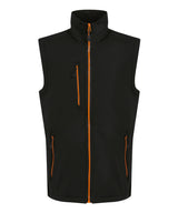 Navigate 2-layer softshell bodywarmer - Black/Orange Pop