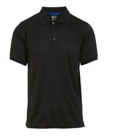 Navigate short sleeve polo - Black/New Royal