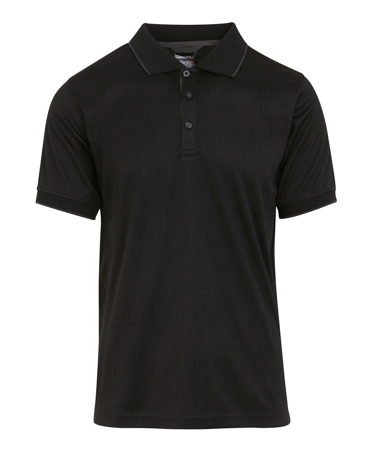 Navigate short sleeve polo - Black/Orange Pop