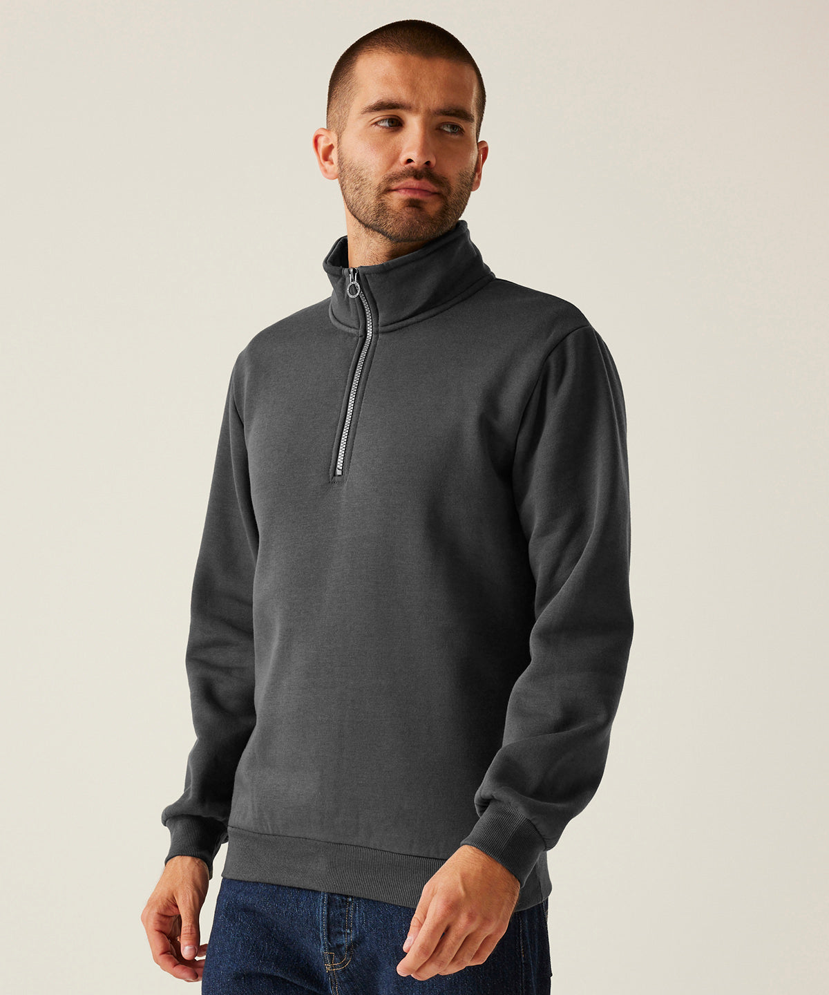 Pro ¼-zip sweatshirt - Seal Grey