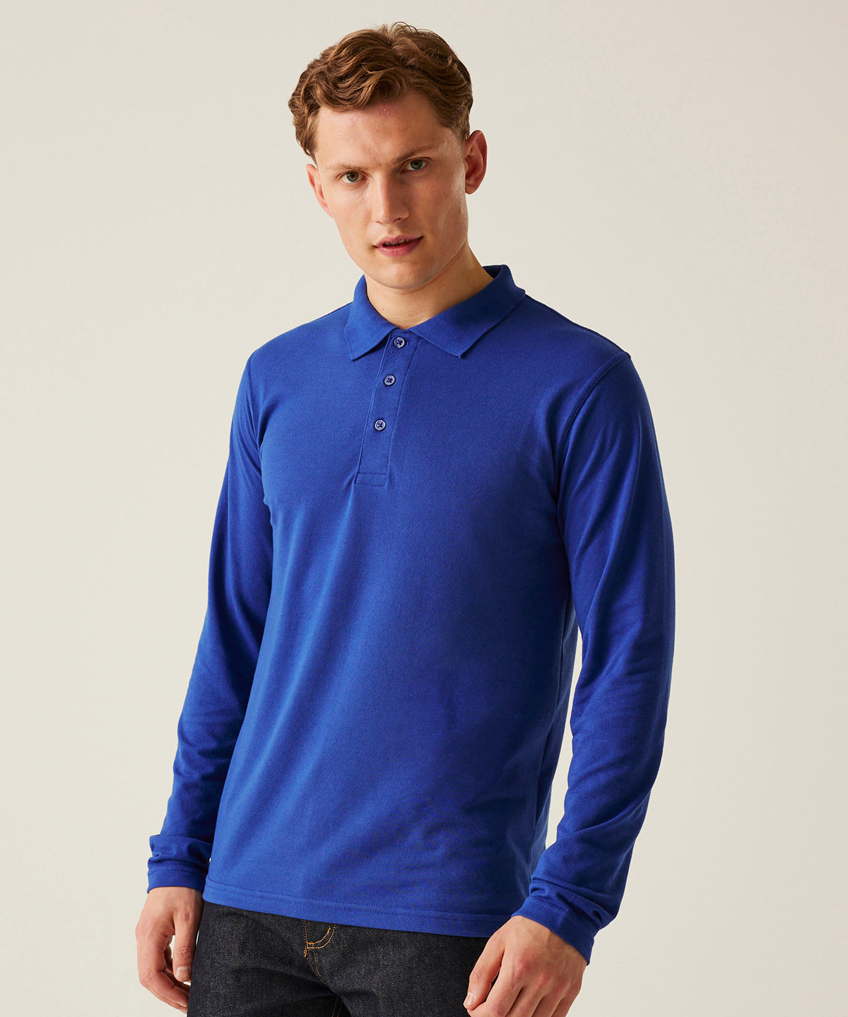 Pro 65/35 long sleeve polo - Navy