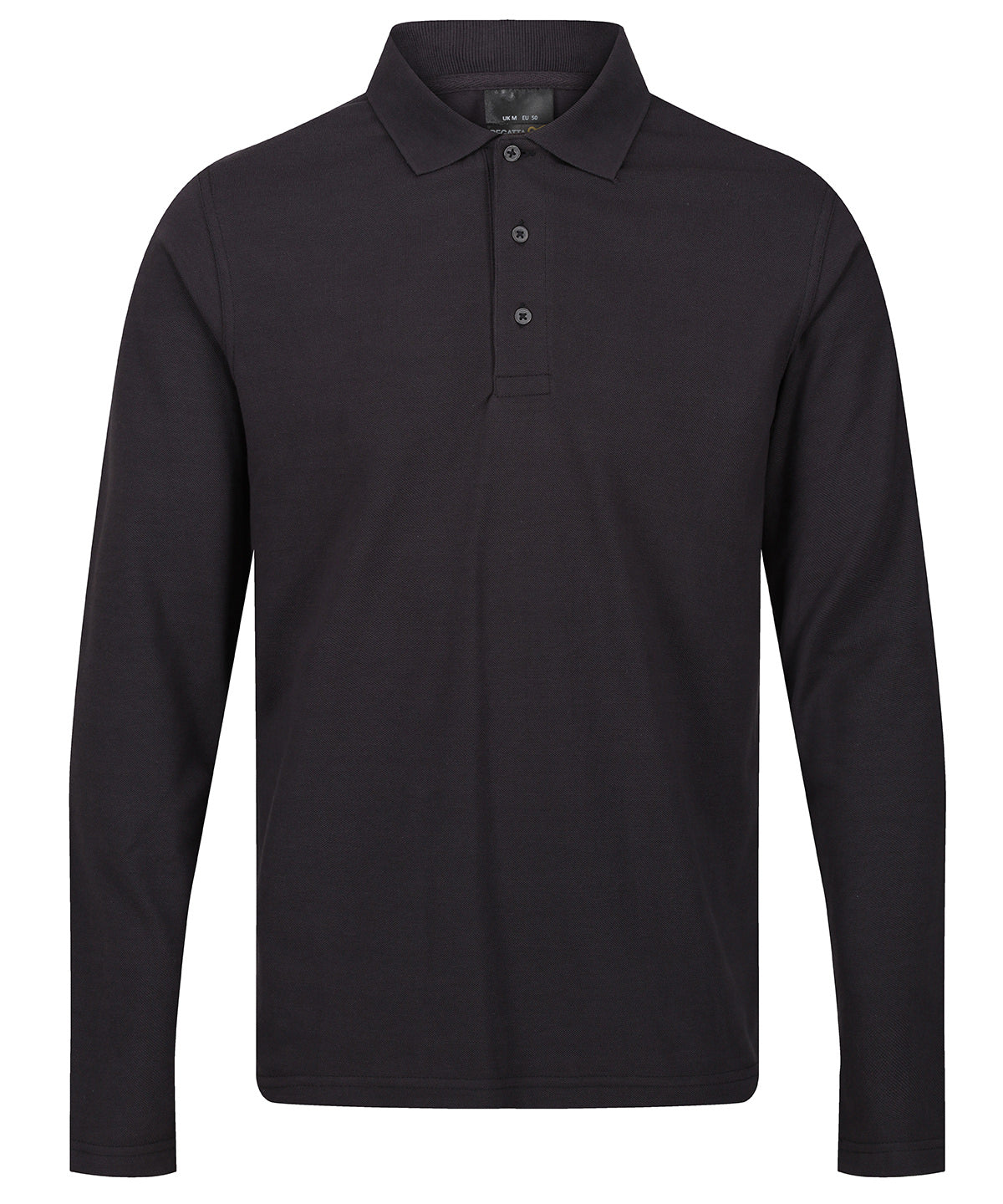 Pro 65/35 long sleeve polo - Seal Grey