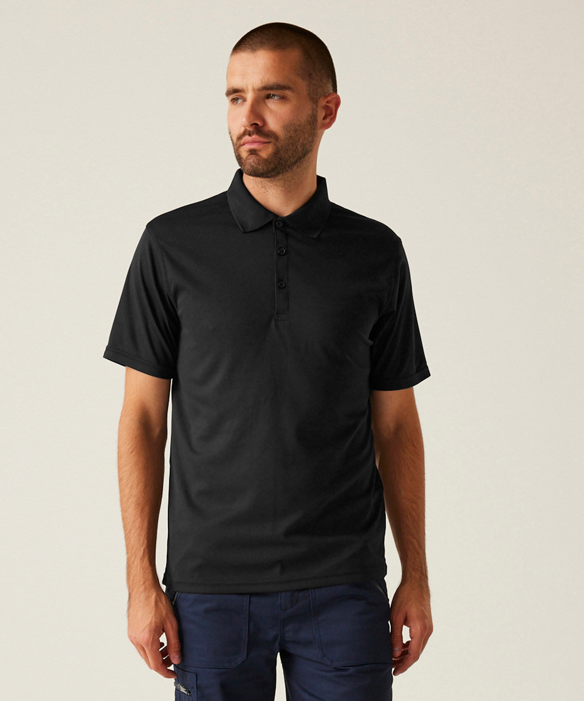 Pro wicking polo - Black