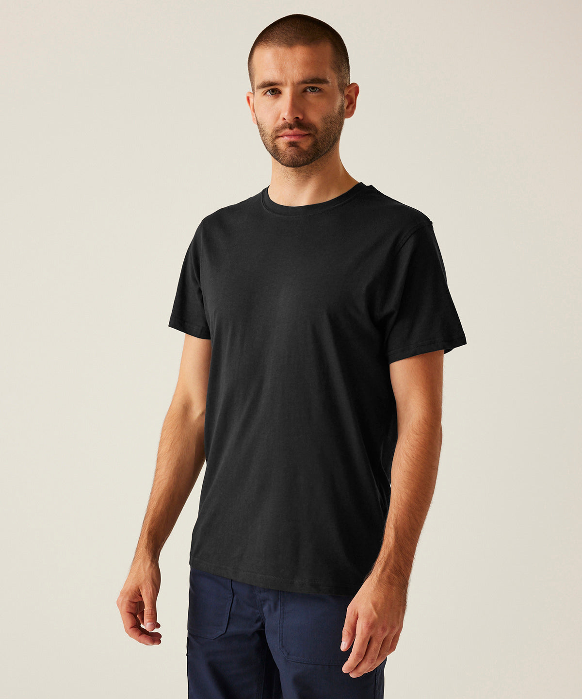 Pro soft-touch cotton t-shirt - Black