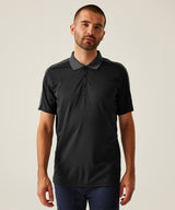 Contrast wicking polo - Seal/Black