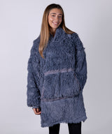 The Ribbon oversized cosy reversible shaggy sherpa hoodie