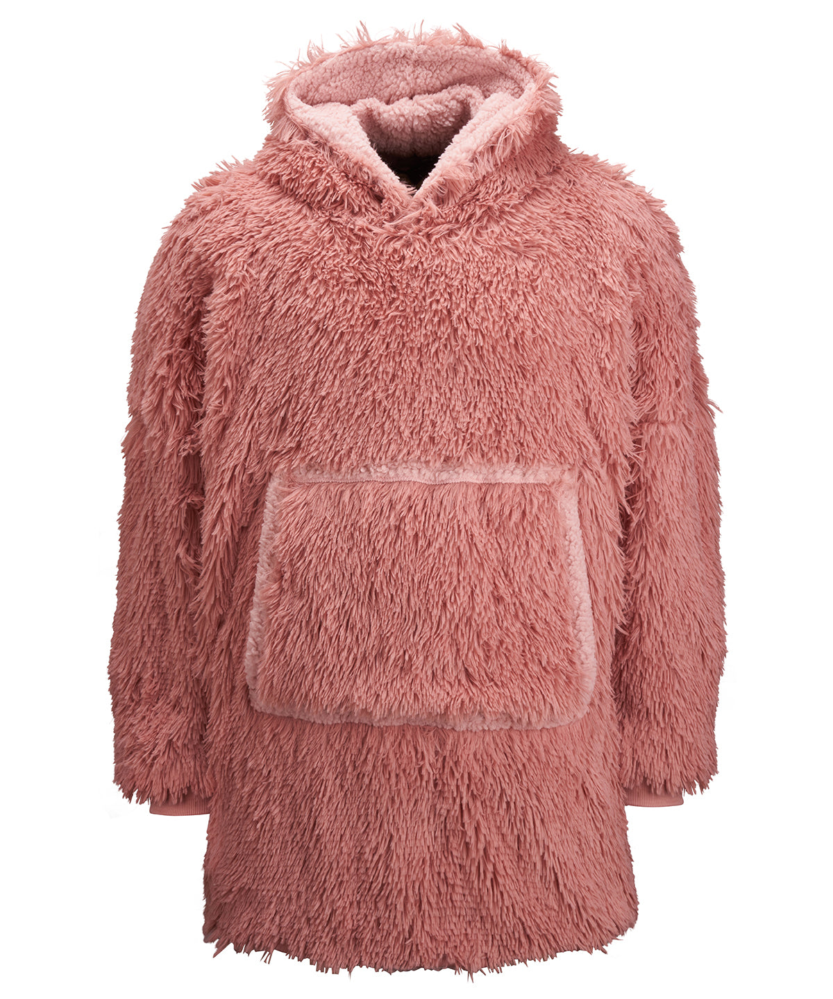 Cozy Reversible Sherpa Hoodie - Pink