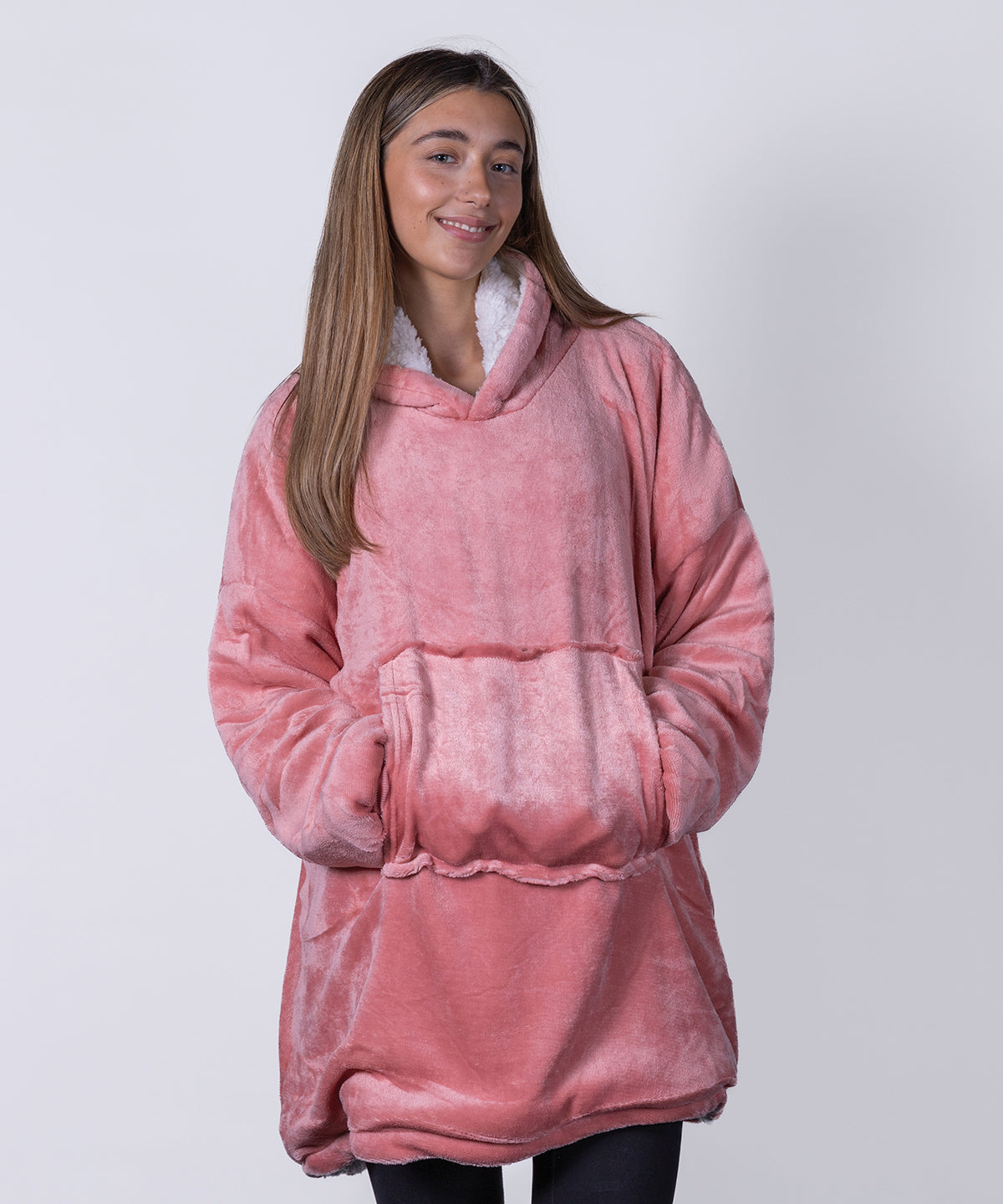 The Ribbon oversized cosy reversible sherpa hoodie