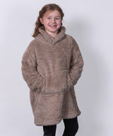 The kids Ribbon teddy bear fabric hoodie