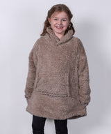 The kids Ribbon teddy bear fabric hoodie