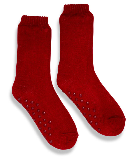 Cozy Eskimo-Style Fleece Socks - Red