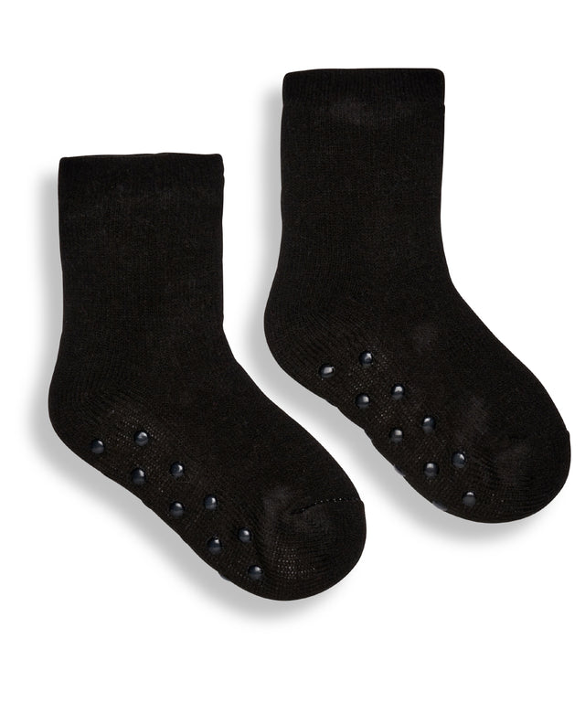 Cozy Kids Fleece Eskimo Socks - Black