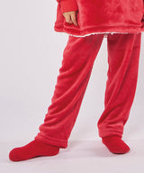 Cozy Kids Fleece Eskimo Socks - Red