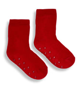 Cozy Kids Fleece Eskimo Socks - Red