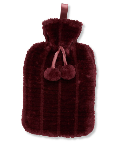 Luxury classic faux fur hot water bottle and cover