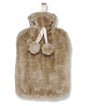 Luxury classic faux fur hot water bottle and cover