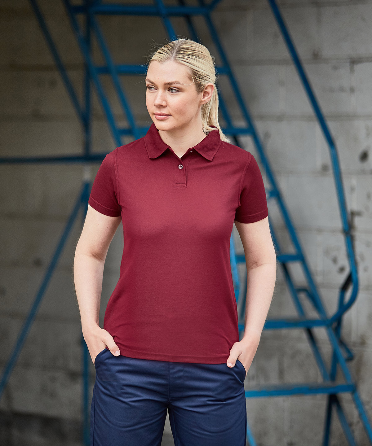 Women's Performance Polo - Red