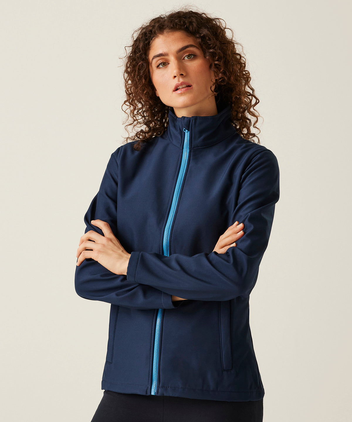 Women's Ablaze printable softshell - Navy/Fr Blue