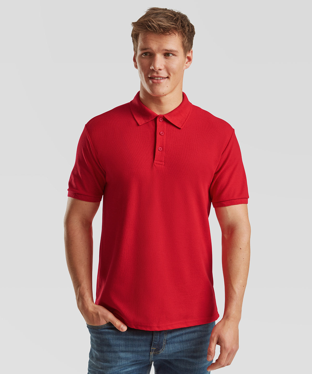 Classic Cotton Polo Shirt - Red