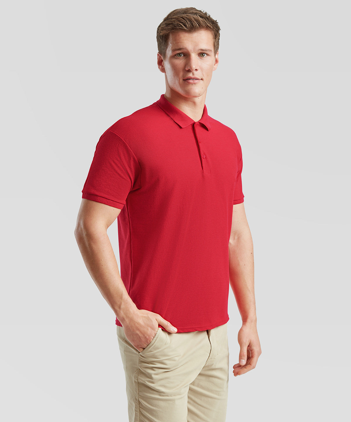 Polo Shirt - Heather Red