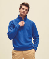 Premium 70/30 zip-neck sweatshirt