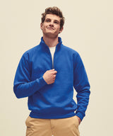 Premium 70/30 zip-neck sweatshirt