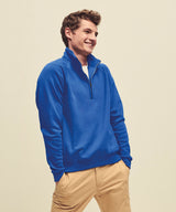 Premium 70/30 zip-neck sweatshirt