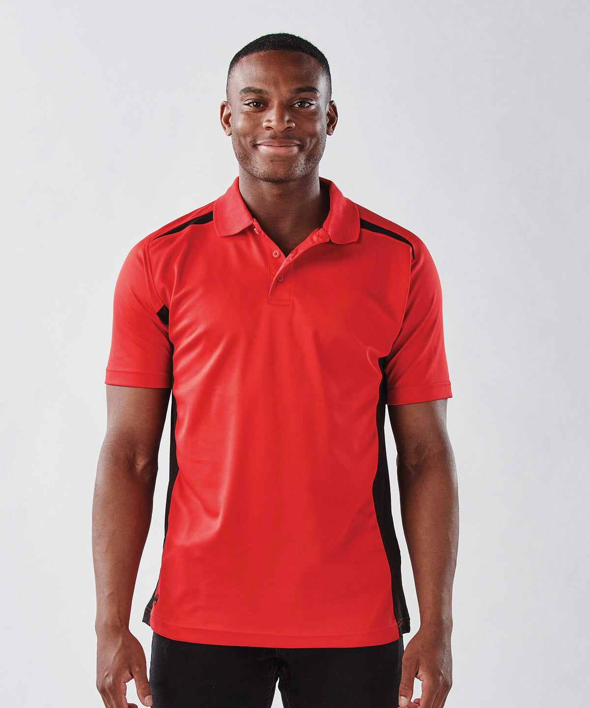 Two-tone polo - Red/Black