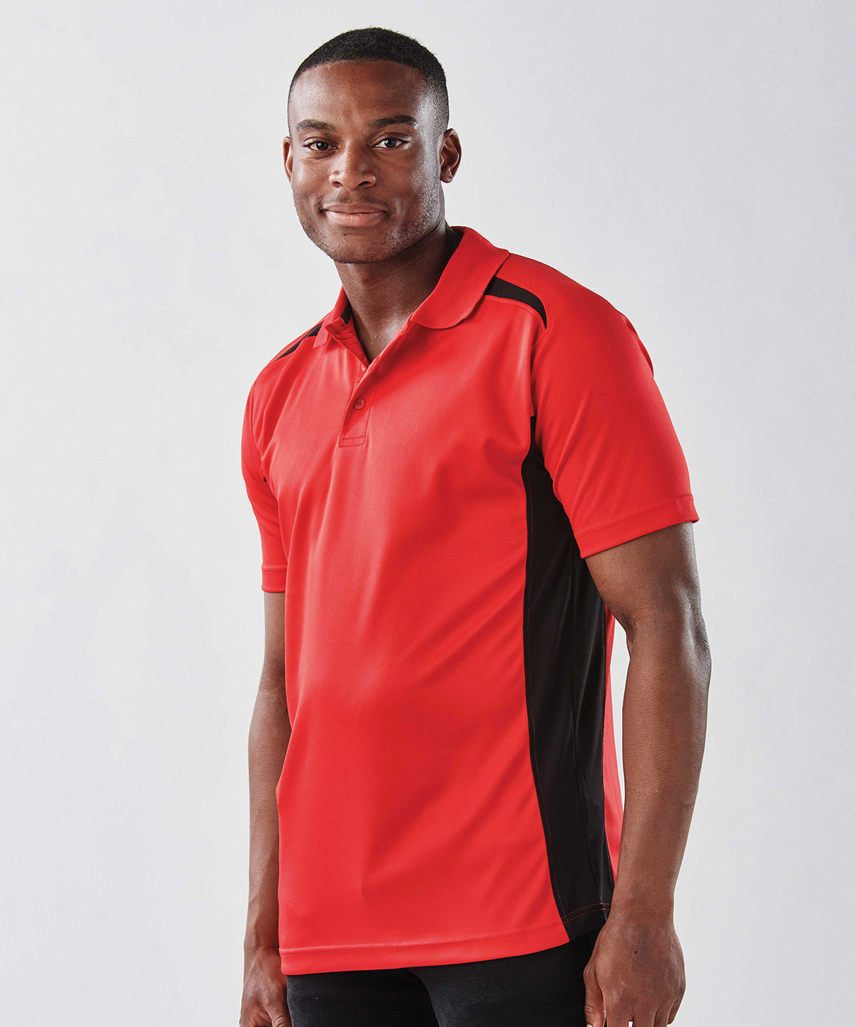 Two-tone polo - Red/Black