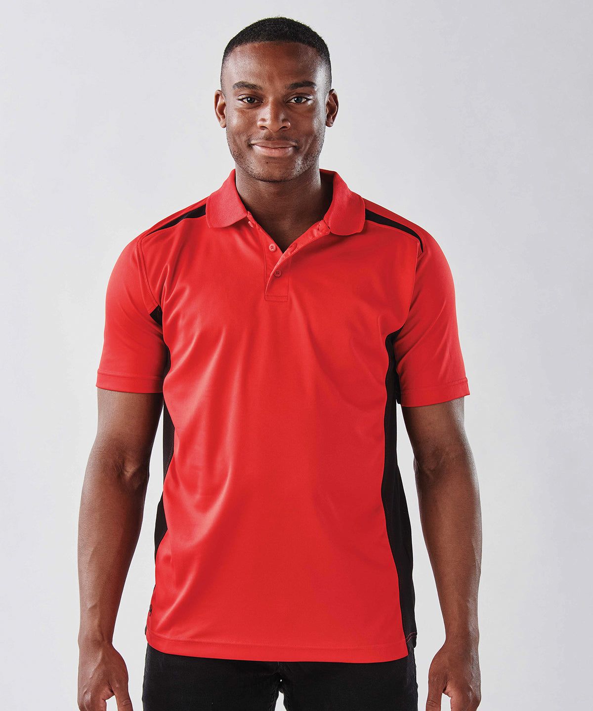 Two-tone polo - Red/Black