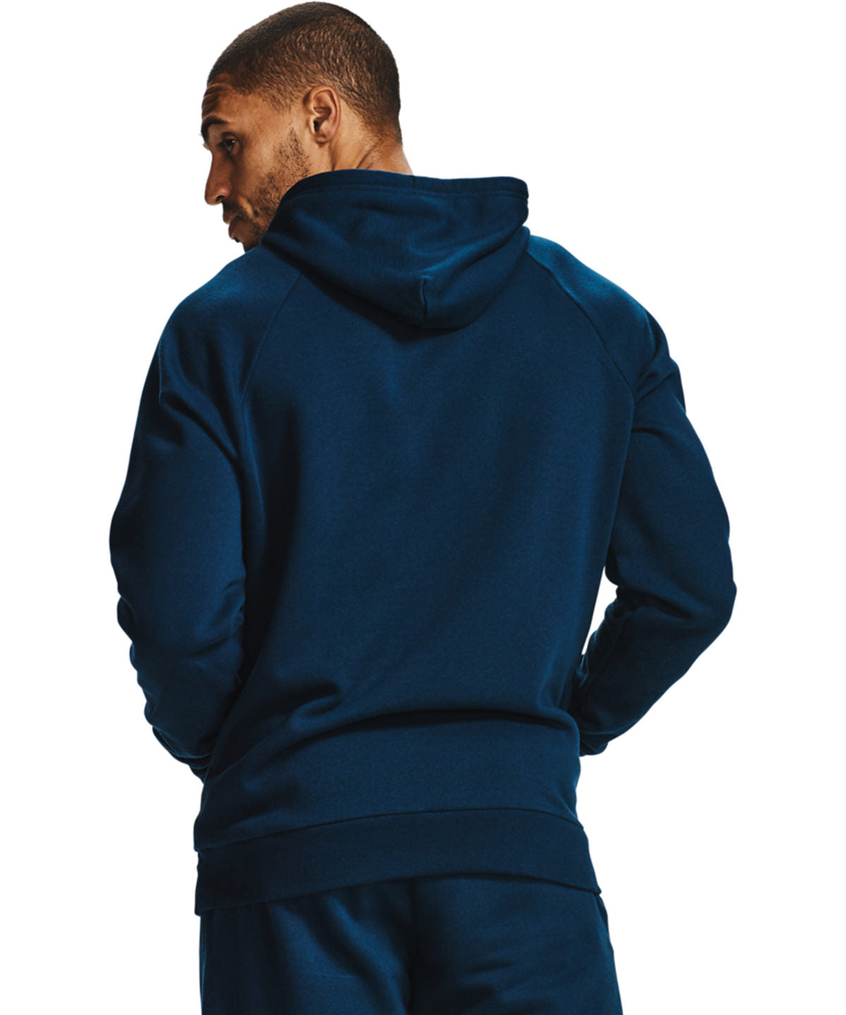 Under Armour - Rival fleece hoodie - Pitch Grey Light Heather/Onyx White