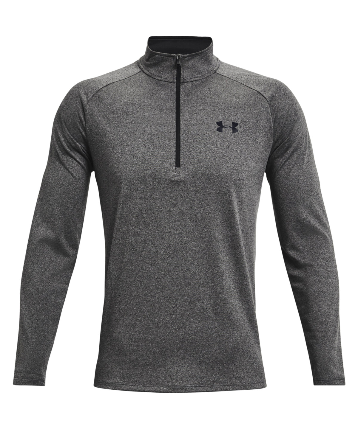 Under Armour - Tech™ 2.0  1/2 zip long sleeve - Carbon Heather/Black