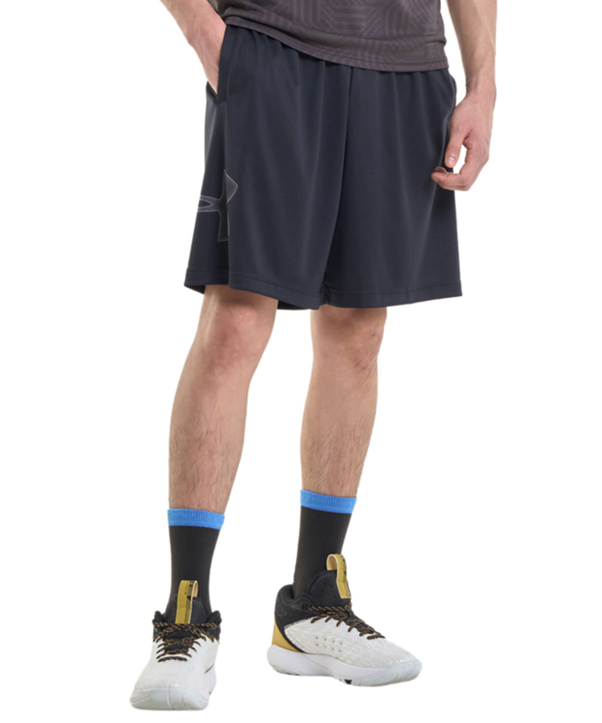 Under Armour - Tech™ graphic shorts - Steel/Black