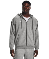 Under Armour - Rival fleece full-zip hoodie - Castlerock Light Heather