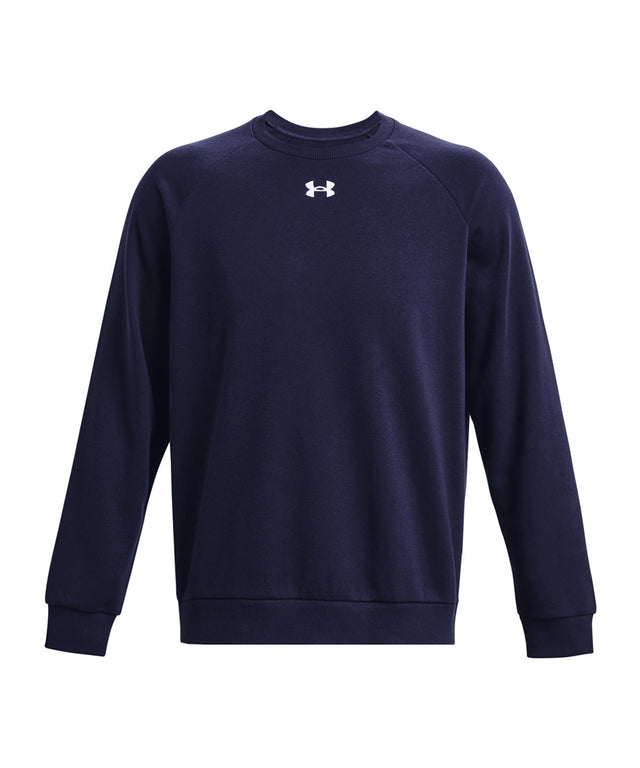 Under Armour - UA Rival fleece crew - Midnight Navy/White