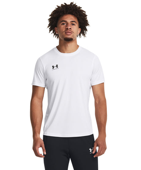 Under Armour - Men's UA Challenger Training Short Sleeve - Black/White