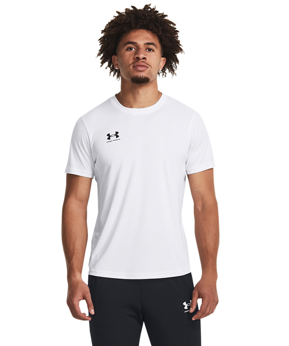 Under Armour - Men's UA Challenger Training Short Sleeve - White/Black