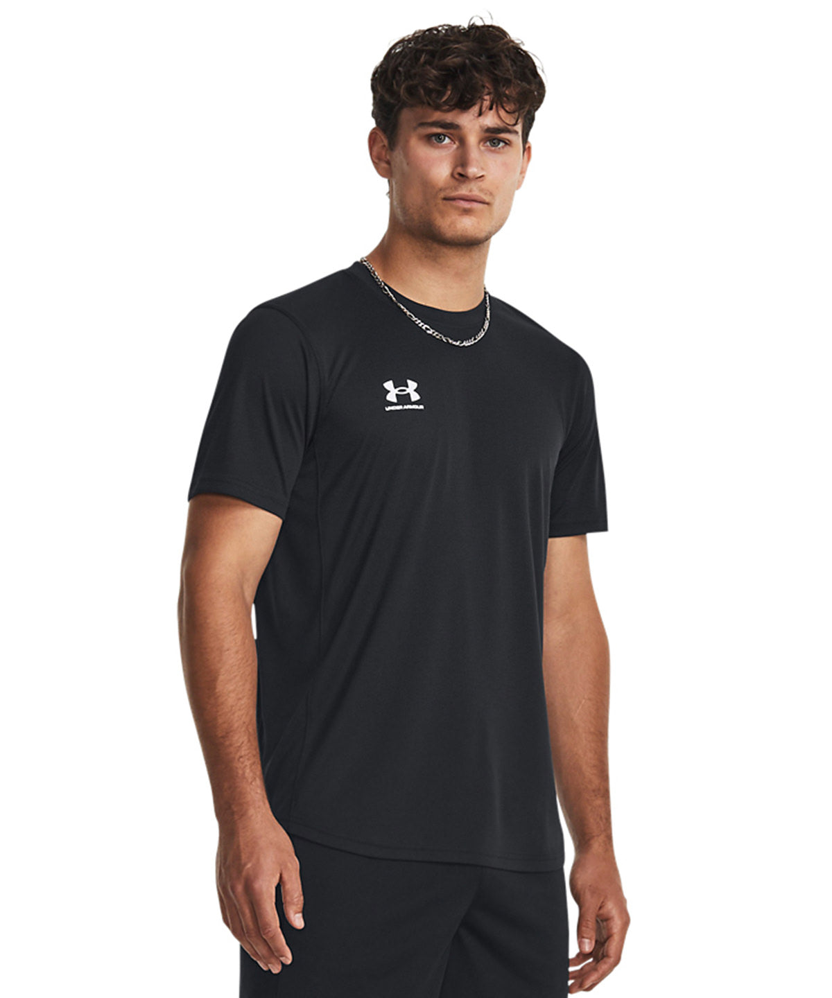 Under Armour - Men's UA Challenger Training Short Sleeve - Black/White