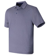 Under Armour - UA playoff 3.0 stripe polo LB – microstripe - Midnight Navy/Downpour Grey/Black